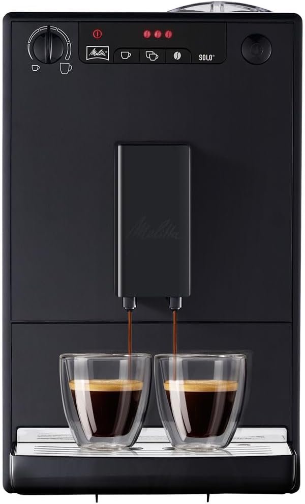 Melitta Caffe Solo E950-222 cafetera superautomática negra compacta